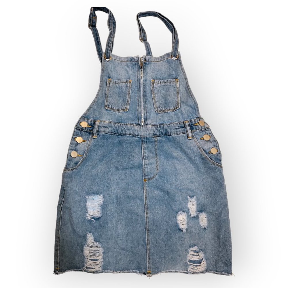 Fashion Nova Zip Overall Mini Dress